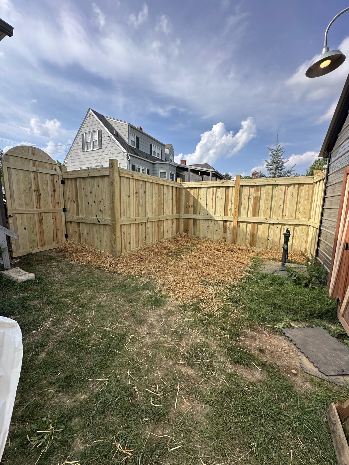 Wood privacy fence installation in Hillsville, VA — Perfect Build Solutions